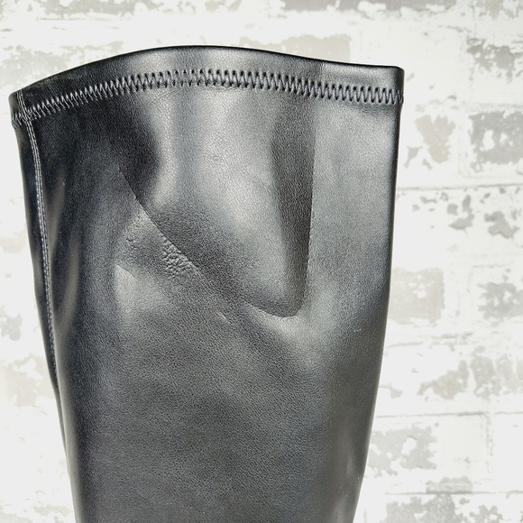 NEW Abound Krysten Stretch Black Chunky Platform Boots H366 - Picture 2 of 15